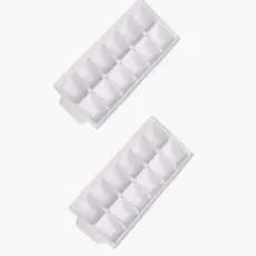 Kit 2 em 1 Forma De Gelo Cubo 24 Cubos Reforçado 22cm Amelia