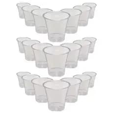 Kit 1000 Unidades Cálice Copinho para Santa Ceia Acrílico Transparente