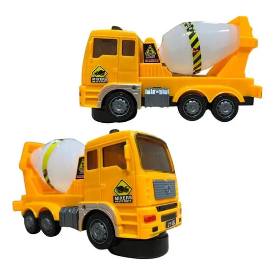 Caminhão Carrinho Betoneira Infantil Luz E Som Bate E Volta-134385