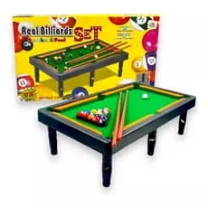 Mini Mesa De Sinuca Com Pézinho Bilhar  Infantil 16 Bolas 2 Tacos