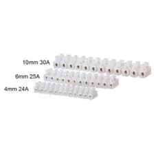 Conector Termoplastico 4 mm 24 A  6 pares Para iluminação, Chuveiros e outros original
