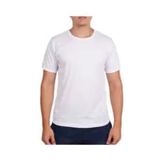 Camiseta Academia Esporte Treino Dry Fit Masculino Casual Exercícios Poliéster Básica Promoção Lisa Branca Caminhada
