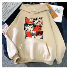 Blusa Moletom Canguru Unissex Anime Deku Bakugou, Katsuki, Todoroki, Shoto.