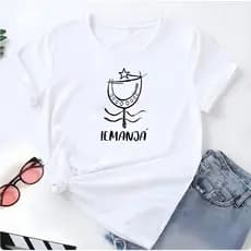 Blusa T-shirt Linda Camiseta Feminina Iemanjá Yoryubá Rainha Das Aguas Camisa