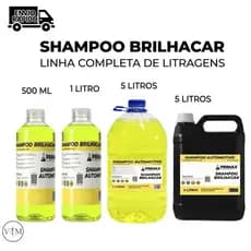Shampoo Automotivo Brilhacar Lava Carros e Motos Limpeza Profunda com Brilho para Uso Doméstico e Profissional