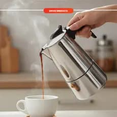 Cafeteira Italiana 450ml Inox – Prepara Café Expresso Perfeito em Casa ou Viagem – Ideal para Amantes de Café  5.0  4 Av