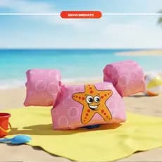 Colete Boia Infantil para Segurança e Diversão | Crianças | Piscina e Praia | Cores Aleatórias