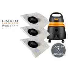 Saco Descartável Aspirador Electrolux A10 Smart Flex S Aqua Power Flex 1400S A10n1 Awd01 Aqp 10 Aqp 20 A10 Clean Car 3Un