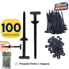Kit 100/80/40/20 Unidades De Abraçadeiras Travamento Automático Universal De Nylon Multifuncional