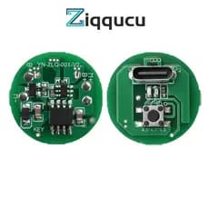 ZIQQUCU 1/3/5 Pçs LED De Três Velocidades Luz Forte Lanterna driver Placa DIY Acessórios Tipo-c Módulo De Carregamento 5