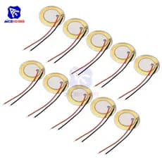 diymore 10 Pçs/Lote 27mm Discos Piezo Buzzer Captador Acústico Transdutor Microfone Gatilho CBG Guitarra