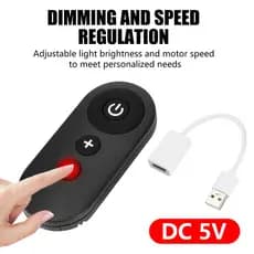 ZIQQUCU USB RF Interruptor Remoto Ventilador Luz Noturna Armário Faixa De Dimmer/Módulo De Velocidade DC 5V