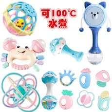 12 PCS Baby Toys Rattles Teether and Shakers Conjunto De Presentes Para Recém-Nascidos 0 12 Meses Presente De Desenvolvimento Precoce Crianças De Pequeno Porte