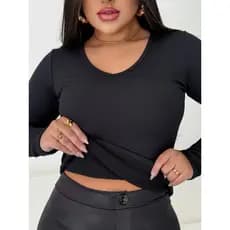 Blusa Térmica Feminina Segunda Pele Peluciada Inverno Frio Neve Quente