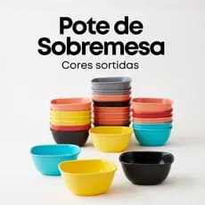 Kit Potes Alimentos Cozinha BPA  Hermético Plástico Conjunto Tigela