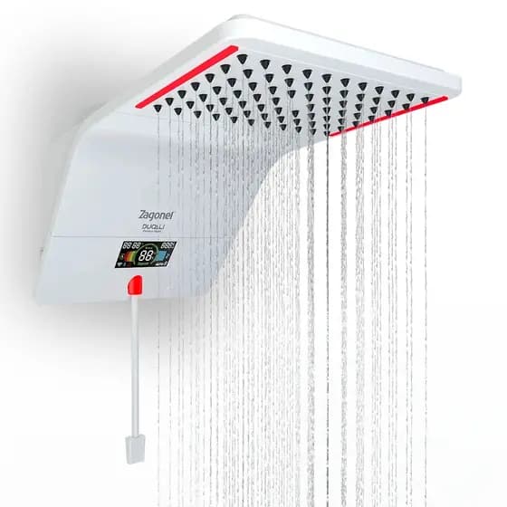 Chuveiro Elétrico Ducha Ducali Premium Branco 220V 7500W Chuveiro para banheiro Zagonel