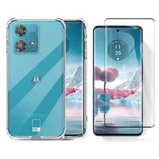 Capa Case Capinha e Película Cerâmica P/ Moto Edge 40 Neo Otoni Tech
