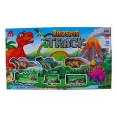 Brinquedo Trem Elétrico Locomotiva Trilho Dinossauros Aventura Infantil