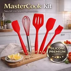 MasterCook Silicone Kit - Utensilios Silicone Cozinha