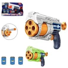 Pistola Brinquedo Lança Dardos 12 Peças Sortida Diversão Crianças Segura