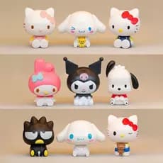Brinquedo De Anime Hello Kitty My Melody Kuromi Canela Presente Fofo 1 Unidade