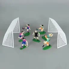 1 Conjunto De Decoração De Festa De Futebol Menino Menina Tema Bolo Topper Feliz Aniversário Suprimentos De Cozimento