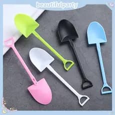 100 Peças/50/20/10 Mini Colher De Plástico Pá Descartável De Bolo Melancia Embalada Individualmente