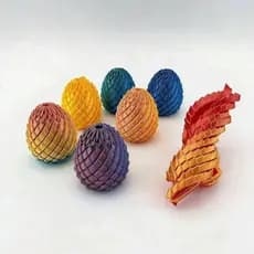 Cor Gradiente 3D Dragon Egg Fidget Toy Dobrável Twist Design Não Deformável Exercício De Mão Apaziguador De Estresse Orn