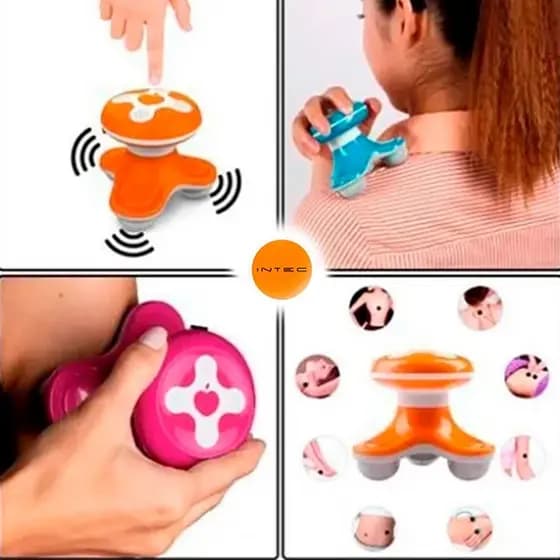 Massageador a Pilha  Corporal Muscular Eletrico MSG-V