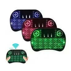 Mini Teclado Controle S Fio Touch Led Pc/note Tv Smart