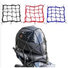Rede Elastica Aranha  35x35 Moto Bagageiro Capacete  preto