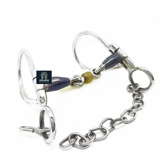 bridão gota freio bocal de ferro para cavalo articulado salivador inox envio imediato