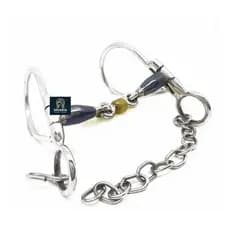 bridão gota freio bocal de ferro para cavalo articulado salivador inox envio imediato