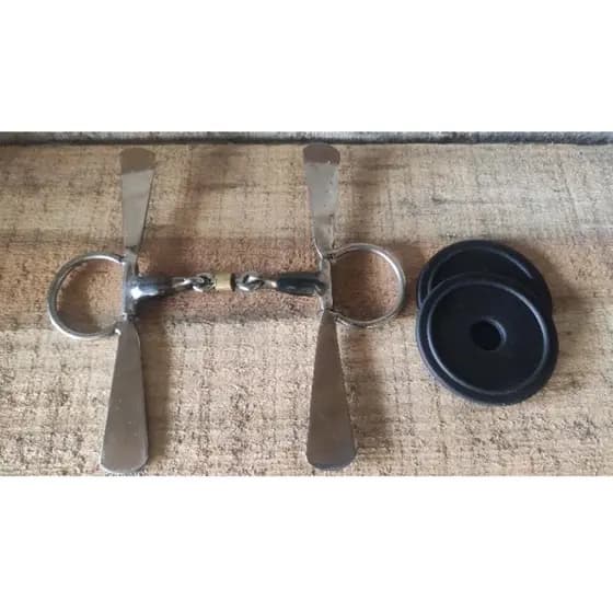 Freio Bridão Tala Colher Inox com Salivador + Protetor