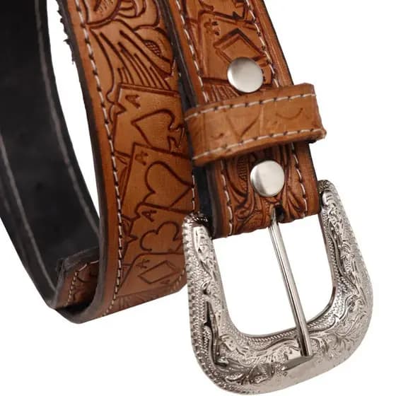 Cinto Country Fivela Tradicional Couro Legítimo Original Luxo Masculino e Feminino Envio Imediato