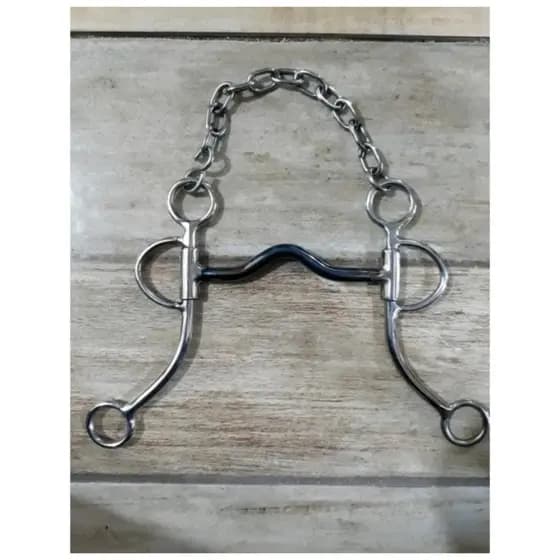 Freio Abridão Profissional Inox Para Cavalo Bocal Ferro Super Oferta