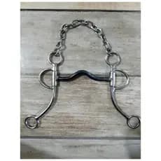 Freio Abridão Profissional Inox Para Cavalo Bocal Ferro Super Oferta