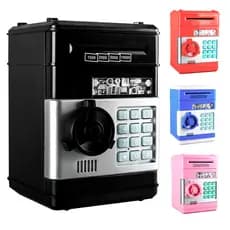 Mini Cofre Digital Eletrônico Automático Infantil Notas Moedas