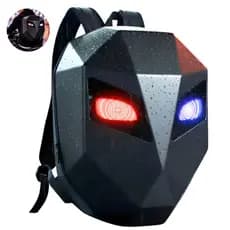 Mochila Led Motoqueiro Urbana Lisa 20 Litros Preta