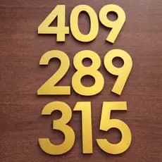 Números Residencial Residência Porta Imóvel Colante ACM Dourado  MANDE NO CHAT OS NÚMEROS QUE DESEJA!