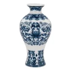 Vaso Decorativo Enfeite Casa Cerâmica 14x8x8cm Azul