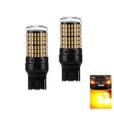 Lâmpada LED T20 1polos 44w12v 2pçs SETA dianteiro Canbus não acusa erro painel 144LEDs luz 360graus