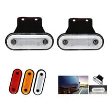 2 Lanterna Led Caminhão Delimitadora 12/24v  Posição lanterna led lateral caminhão bau carreta