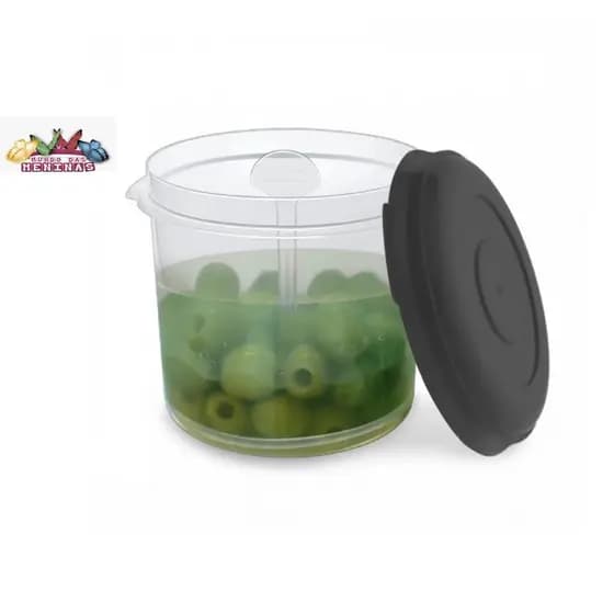 Pote Porta Conserva Azeitonas 1 Litro Com Aparador