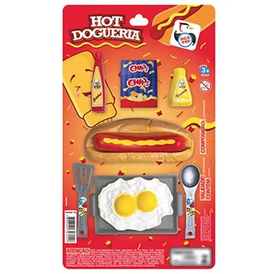 Kit Hot Dog Dogueria Comidinhas De Brinquedo Cachorro Quente