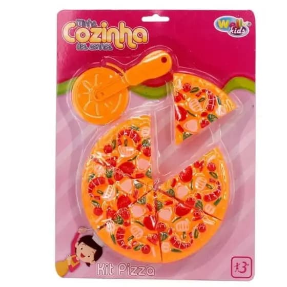 Kit Cozinha Infantil Com Pizza E Acessorios Minha Cozinha