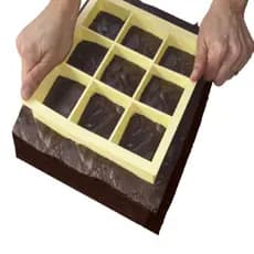 Cortador De Brownie Bolos Tortas 9 Cortes Corte Fácil 16,5CM