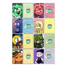 Kit 8 Photocards Mundo Torajo E Amigos Fanmade Animação