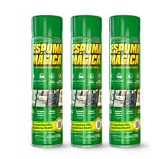 Kit 3 Espuma Mágica Limpador Geral Sofá Carro Proauto 400ml