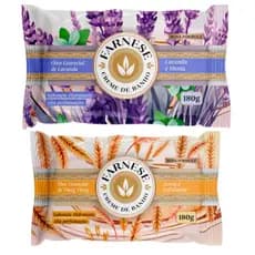 Kit 2 Sabonetes Farnese 180g – Lavanda + Aveia | Perfume Intenso e Hidratação